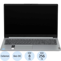 Ноутбук Lenovo IdeaPad 1 15IJL7 15.6" Gray Intel Celeron N4500/8 ГБ/SSD  256 ГБ/Intel UHD Graphics (82LX00D7PS)
