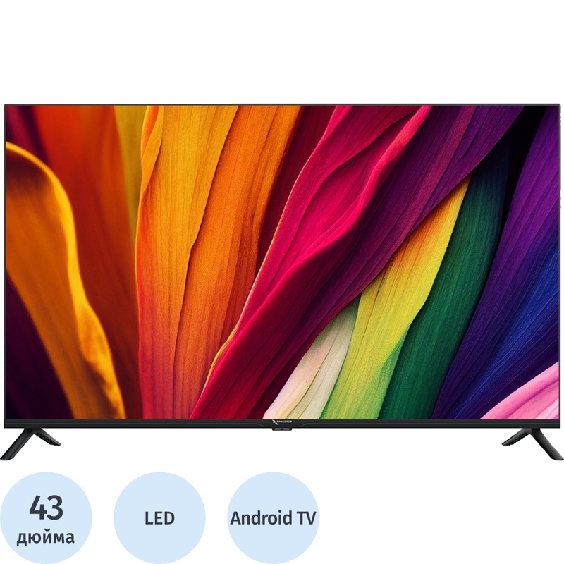 Изображение товара Телевизор 43 Триколор H43U5500SA черный с Ultra HD 4K и Smart TV