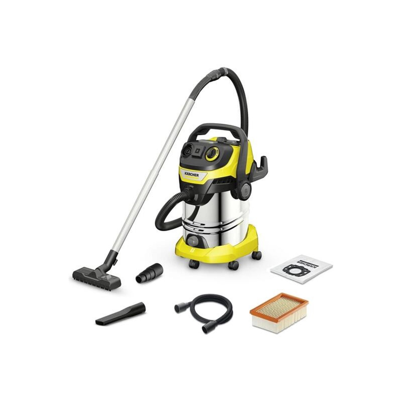 Изображение товара Пылесос Karcher WD 6 P S V-30/6/22/T сухой влажной уборки 30л мощность 260Вт желтый