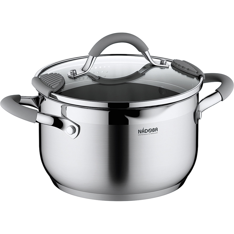 Изображение товара Кастрюля Nadoba Nita объем 3.6 л нержавеющая сталь крышка с дуршлагом