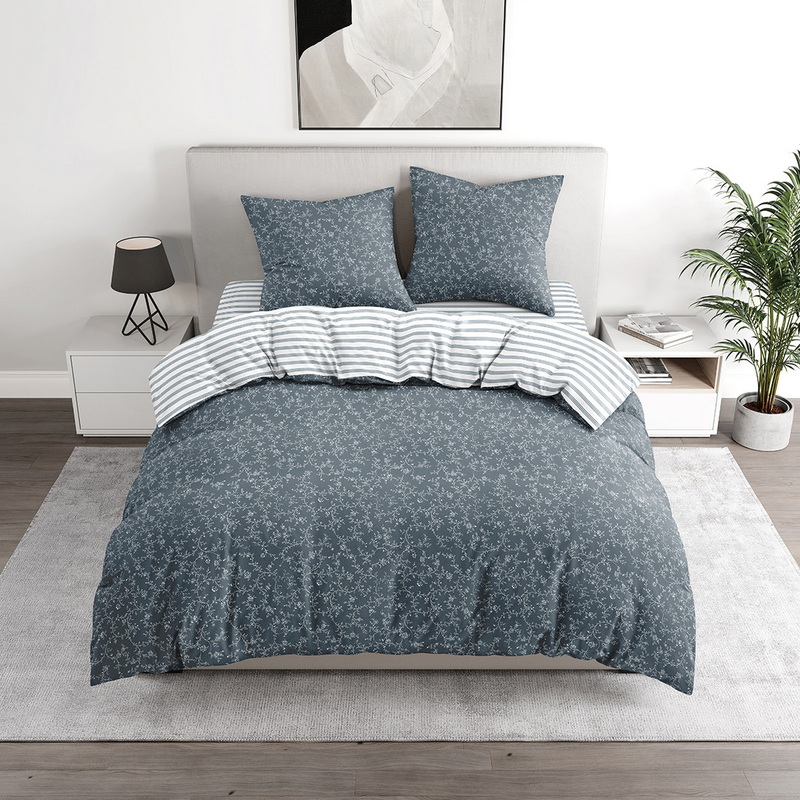 Изображение товара Постельное бельё Lagom Векше 2-спальное поплин серый высококачественный комплект для спальни