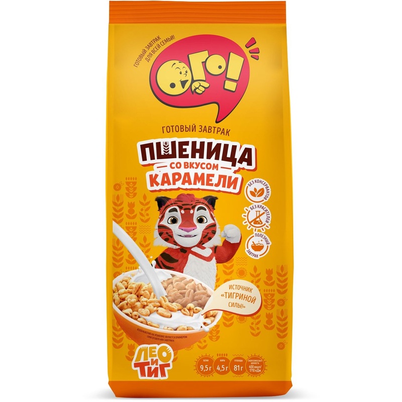Изображение товара Пшеница воздушная Ого! со вкусом карамели 150 г