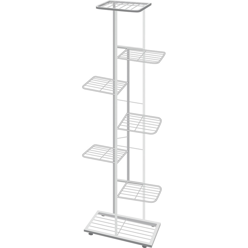 Изображение товара Подставка для цветов Garden Show 22x41x126 см белая - удобное решение