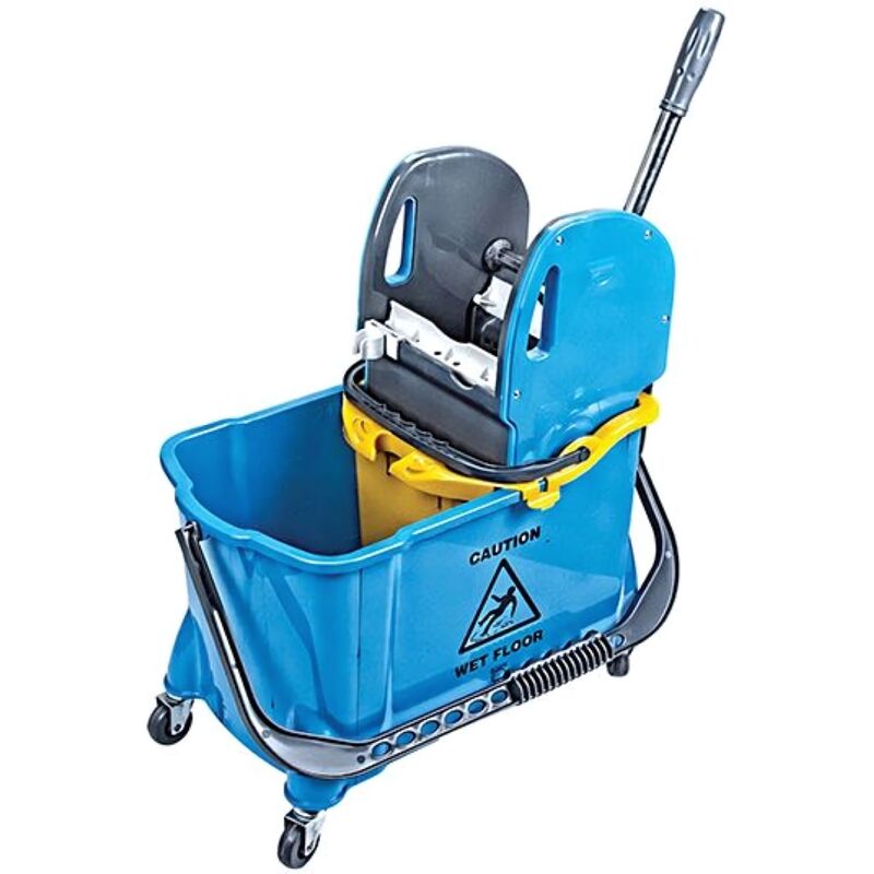 Изображение товара Ведро с отжимом A-VM 24 л пластиковое синее для уборки