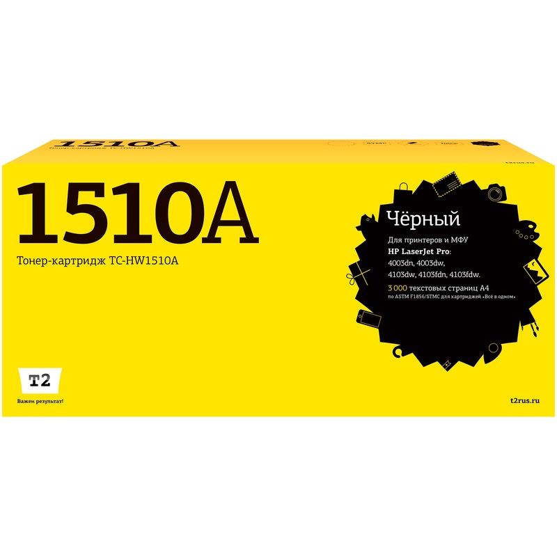 Изображение товара Картридж лазерный T2 TC-HW1510A для HP черный совместимый 3000 страниц