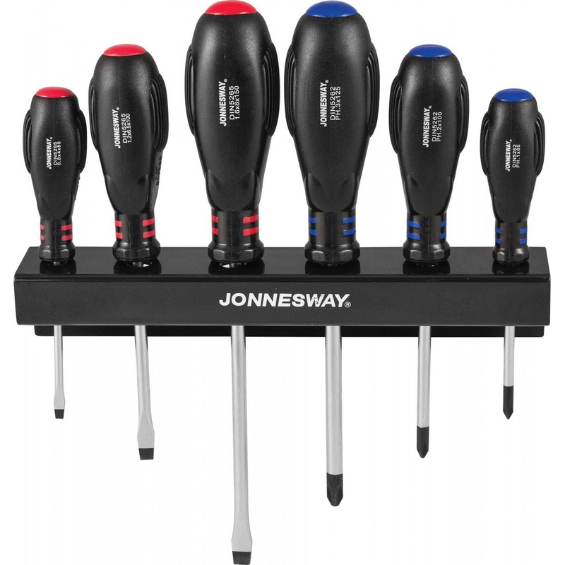 Изображение товара Набор отверток Jonnesway HERCULES 8 шт с хромомолибденовым стержнем