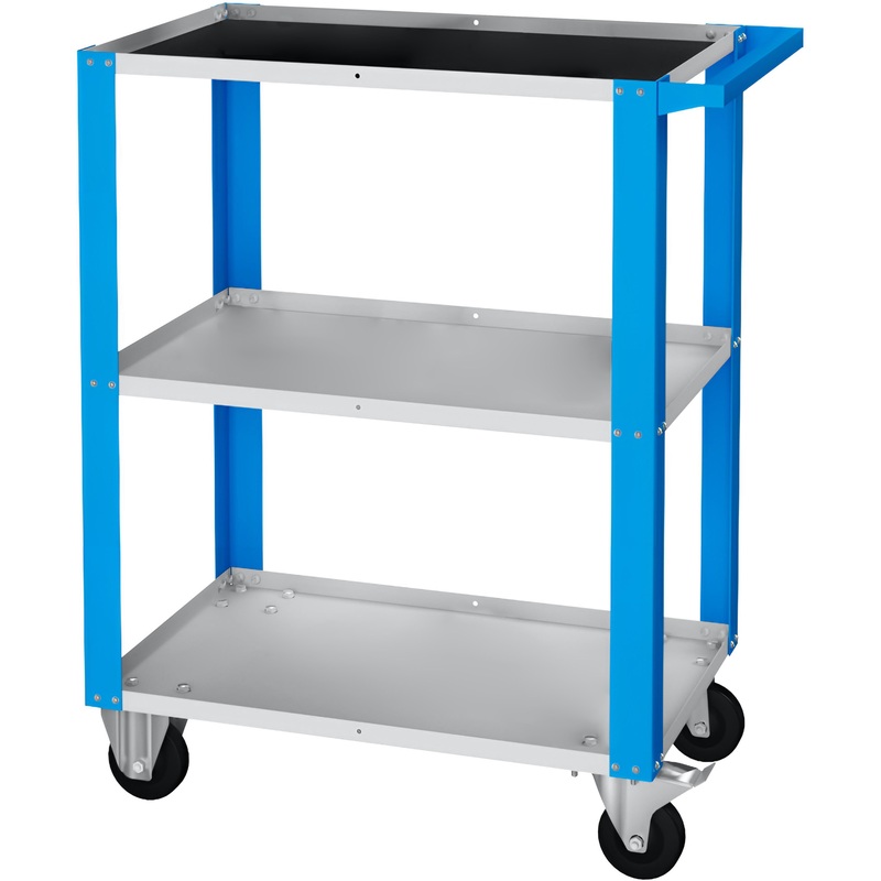 Изображение товара Тележка инструментальная ЗМИ 700х450х930 мм с полками колеса