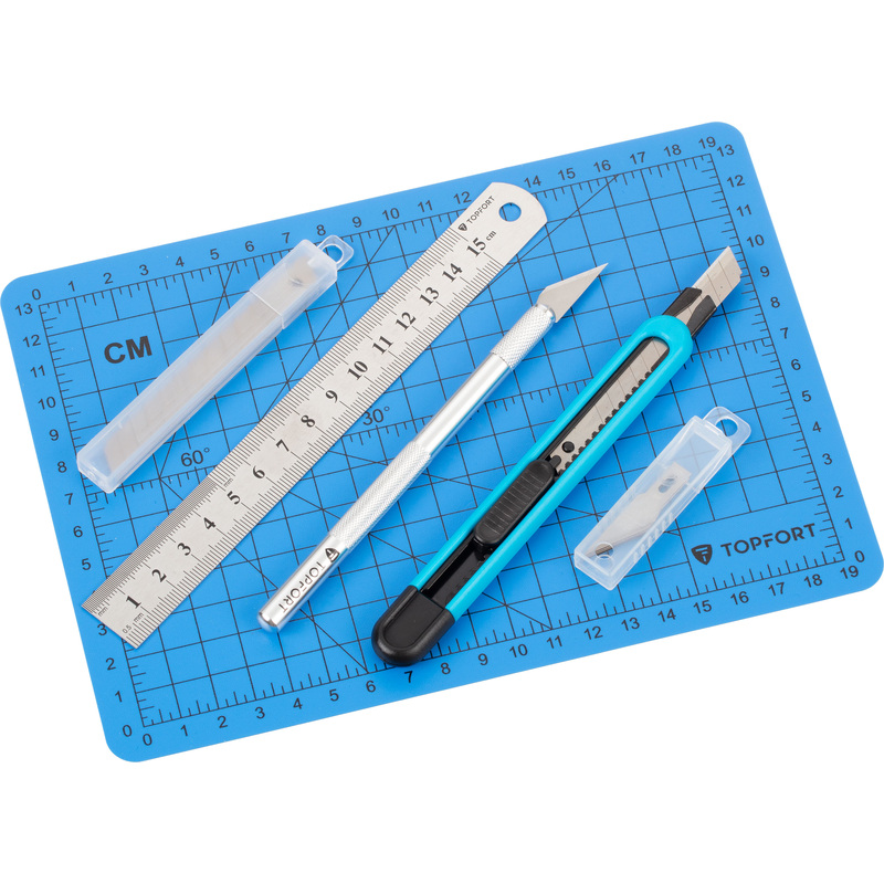 Изображение товара Набор для вырезания TOPFORT с ковриком А5 и линейкой (2175521)