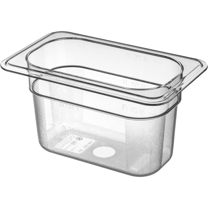 Изображение товара Гастроёмкость Restola GN 1/9 17.6х10.8х10 см 1.6 л поликарбонат