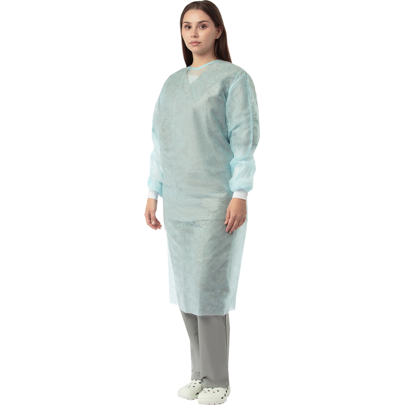 Изображение товара Одноразовый хирургический стерильный халат Инмедиз 52-54 голубой