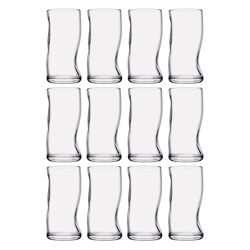 Изображение товара Набор стаканов (хайбол) Pasabahce Аморф стеклянные высокие 400 мл (12 штук в упаковке)