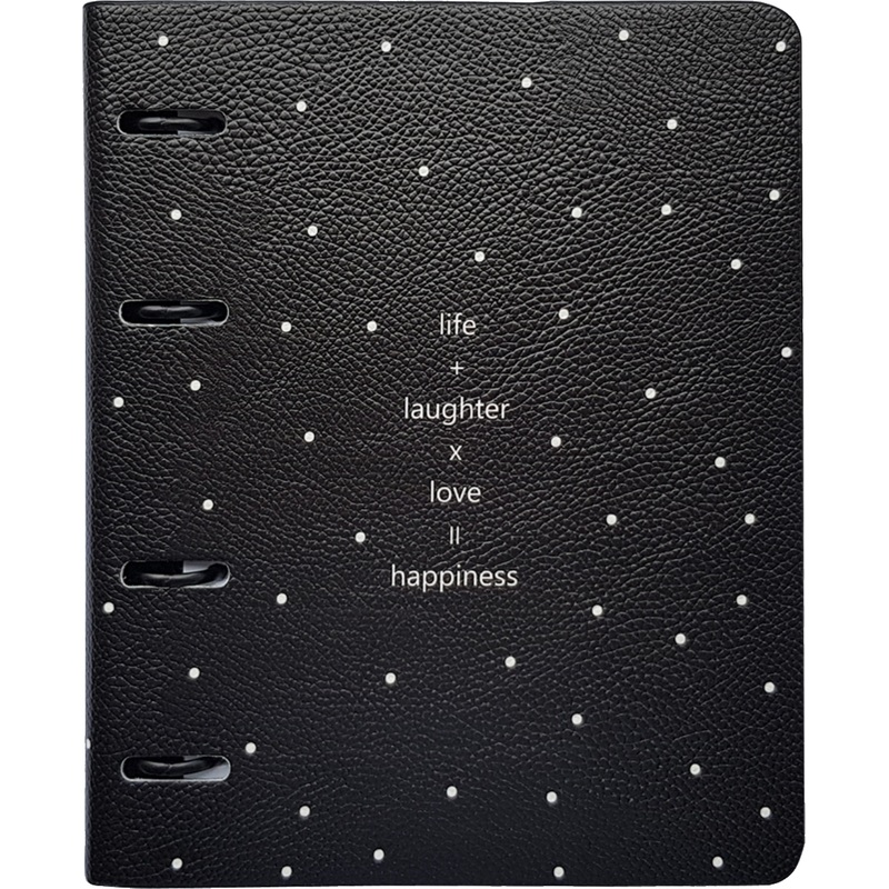 Изображение товара Тетрадь на кольцах со сменным блоком Infolio Study Formula А5 120 листов черная в клетку