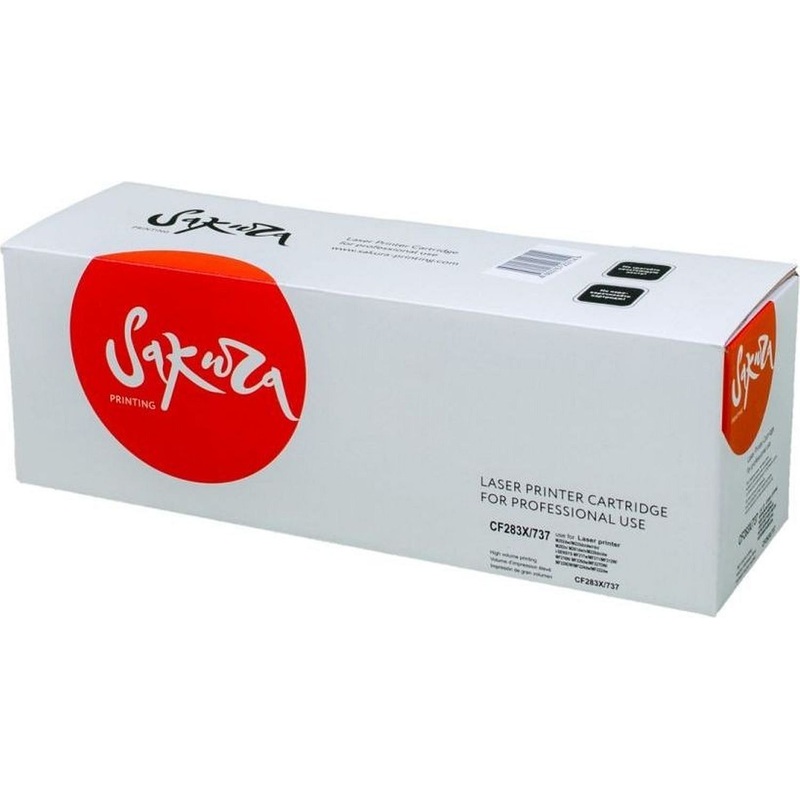 Изображение товара Картридж лазерный Sakura 83X/737 для HP/Canon черный совместимый 2200 страниц