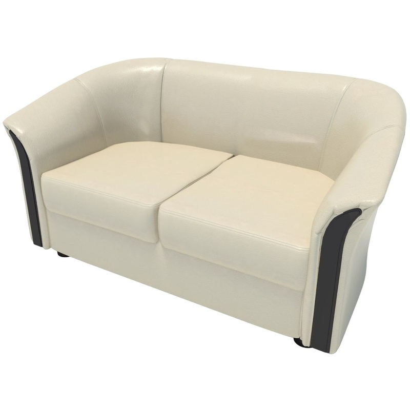 Изображение товара Двухместный диван Фаворит Ф-2 из экокожи с пластиковыми опорами