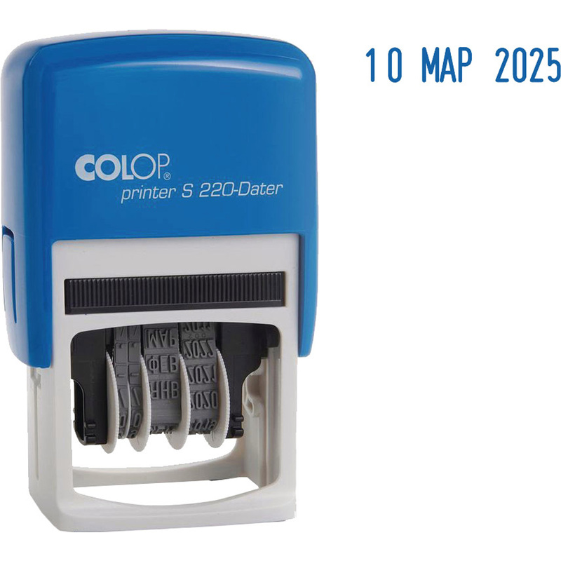 Изображение товара Датер автоматический пластиковый Colop S 220 (шрифт 4 мм, месяц обозначается буквами)