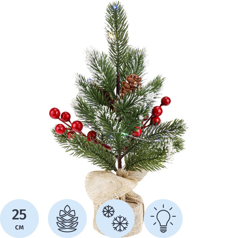 Изображение товара Искусственная новогодняя ёлка Miland с подсветкой 25 см