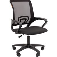 Кресло офисное Chairman 696LT черное (сетка/ткань, пластик)