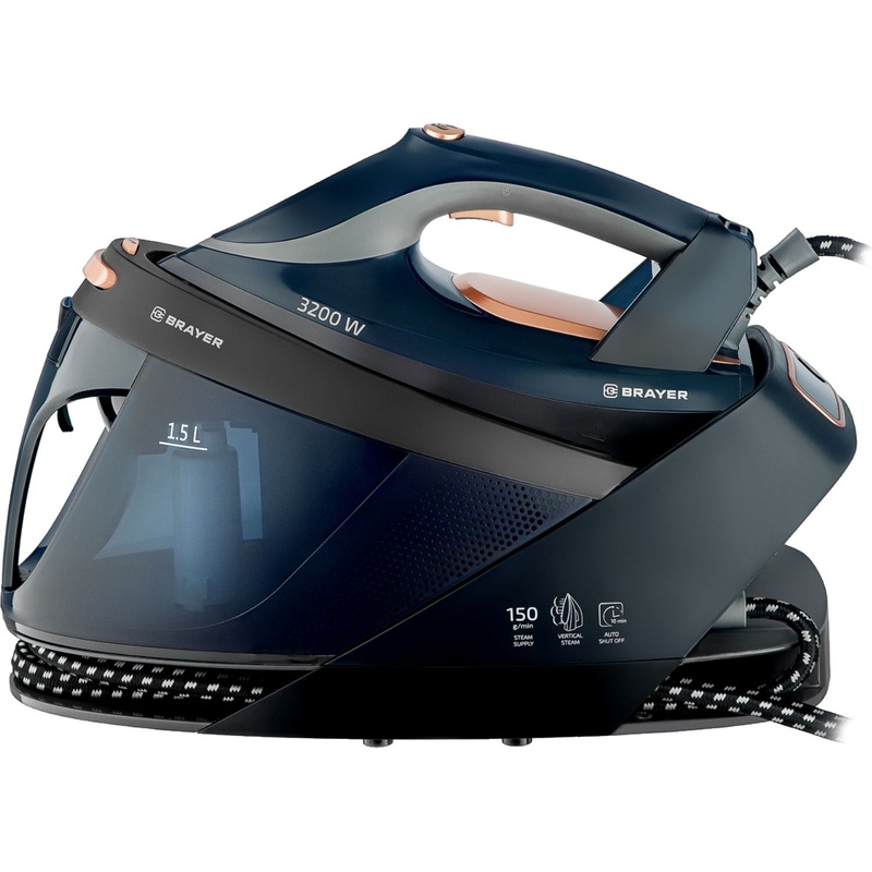 Изображение товара Парогенератор Brayer BR4157 с вертикальным отпариванием 3200 Вт