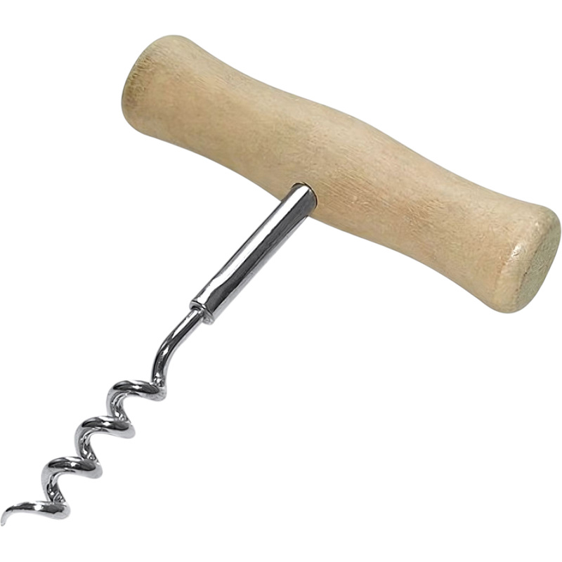 Изображение товара Штопор Мультидом Ретро хромированная сталь дерево 57-2 компактный