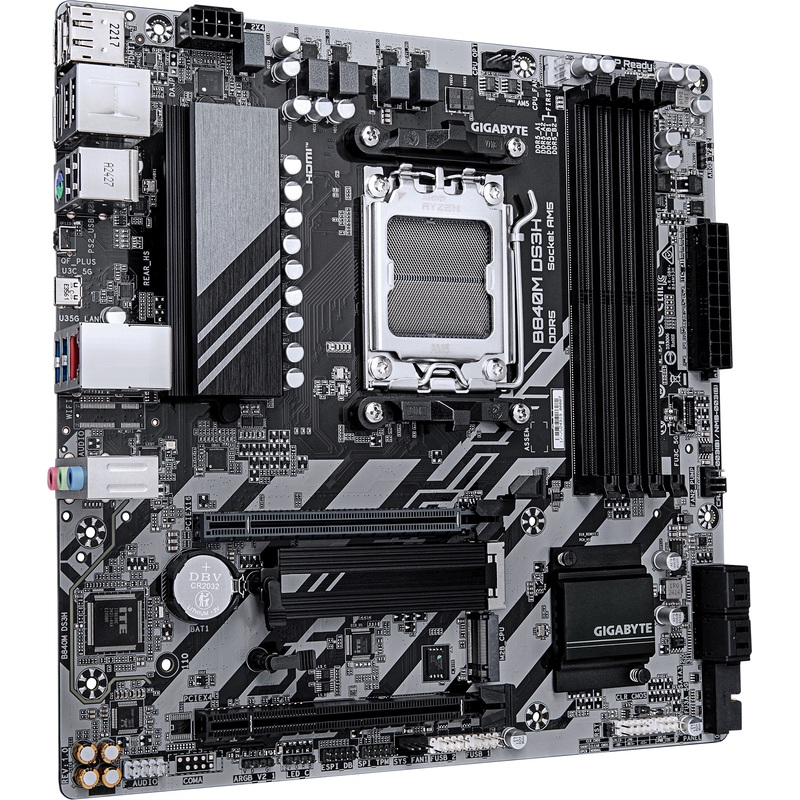 Изображение товара Материнская плата Gigabyte B840M DS3H AM5 DDR5 mATX 36 мес гарантия