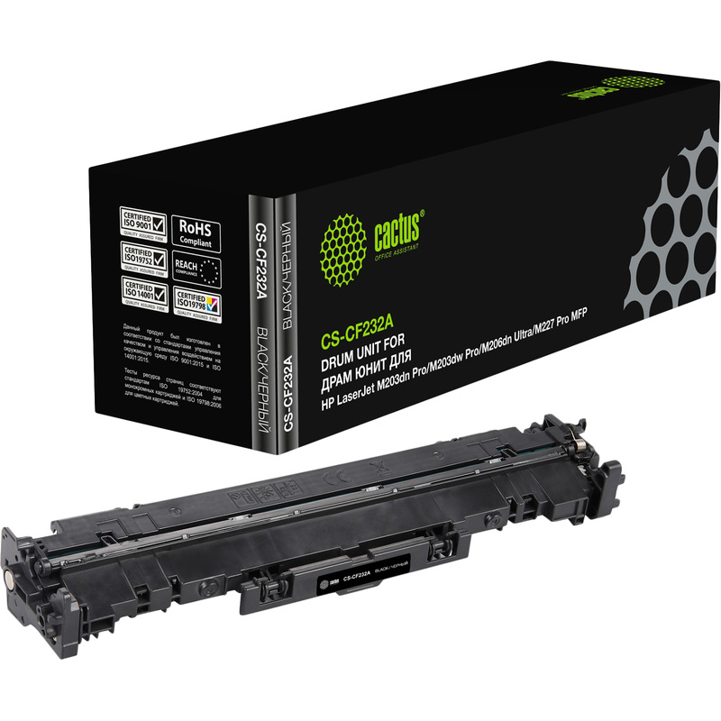 Изображение товара Фотобарабан Cactus CS-CF232A 3400 для HP чёрный совместимый