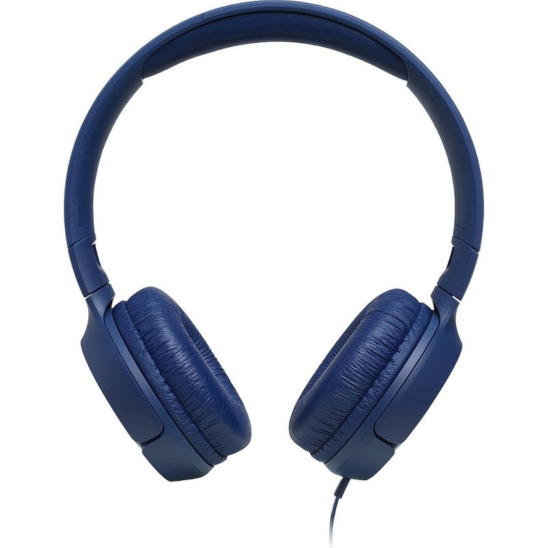 Изображение товара Наушники JBL Tune 500 синие - накладные, проводные, с микрофоном