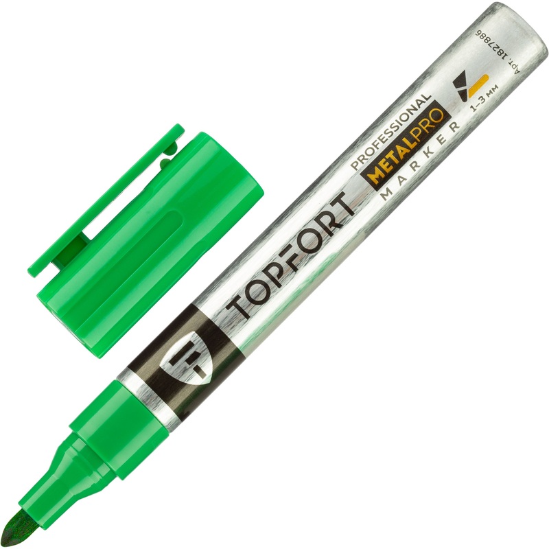 Изображение товара Промышленный перманентный маркер TOPFORT ZP1540 зелёный 1-3 мм