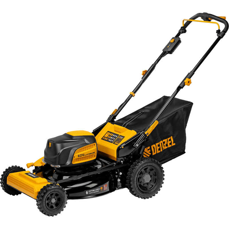 Изображение товара Газонокосилка аккумуляторная Denzel RLMS560-62 56 см, самоходная, 3 скорости