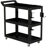Тележка инструментальная Metalex (чёрный, 900х450х800 мм)
