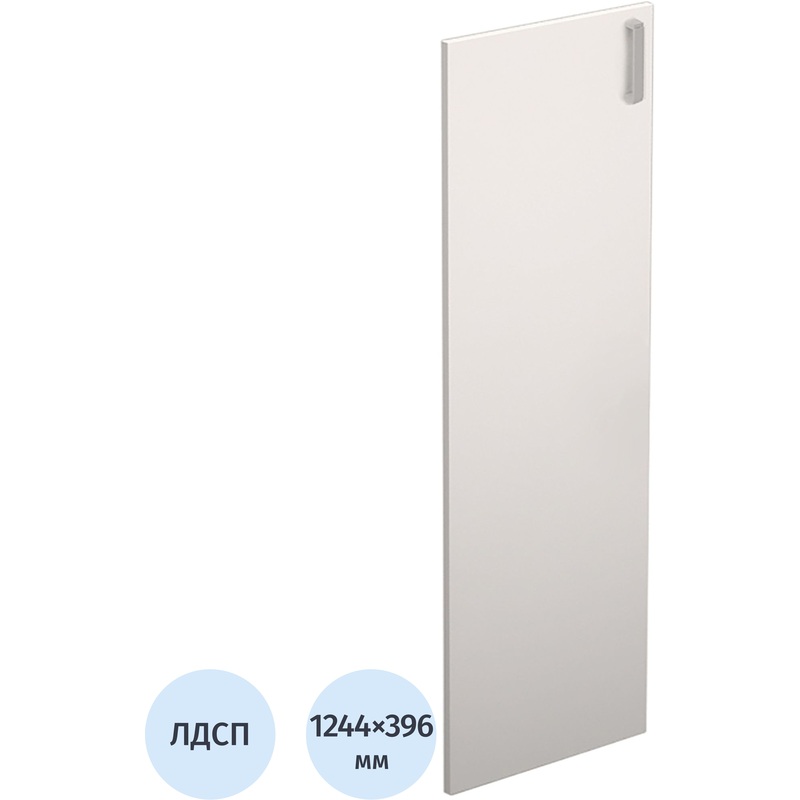 Изображение товара Дверь средняя Avance 6ФЗ.006 белая ЛДСП с замком 396х1244 мм