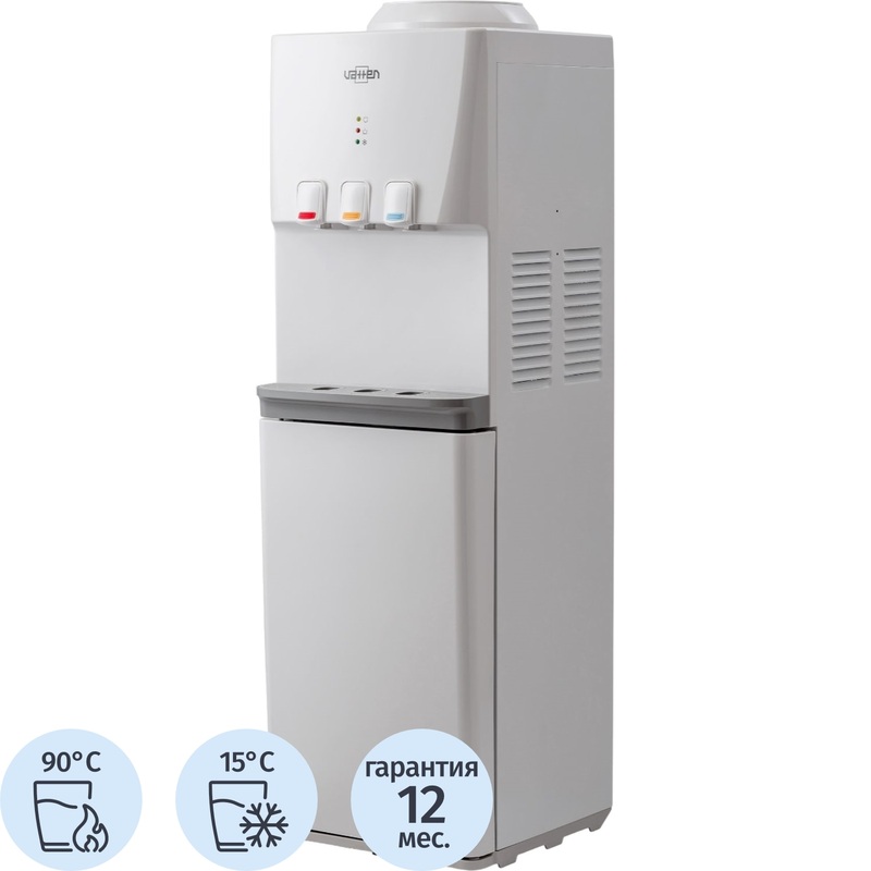 Изображение товара Кулер для воды Vatten V46WЕ белый с нагревом и охлаждением
