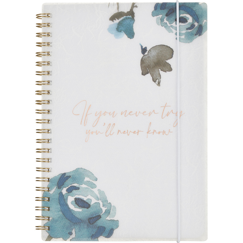 Изображение товара Attache Selection Bloom A5 80 листов тверд коллекция бежевый клетка спираль