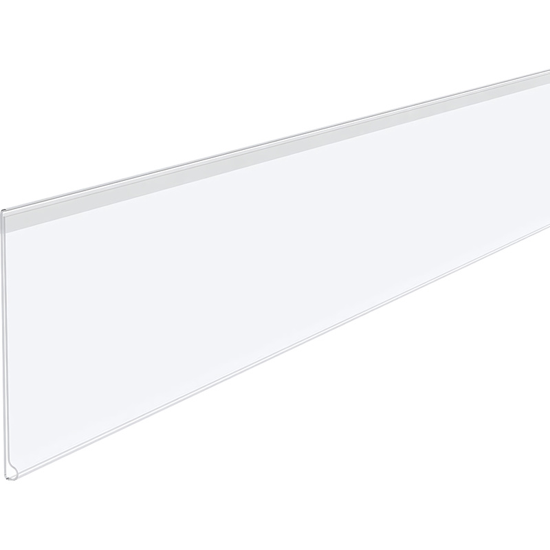 Изображение товара Ценникодержатель полочный самоклеящийся DBR 60 1250 мм прозрачный, 50 штук