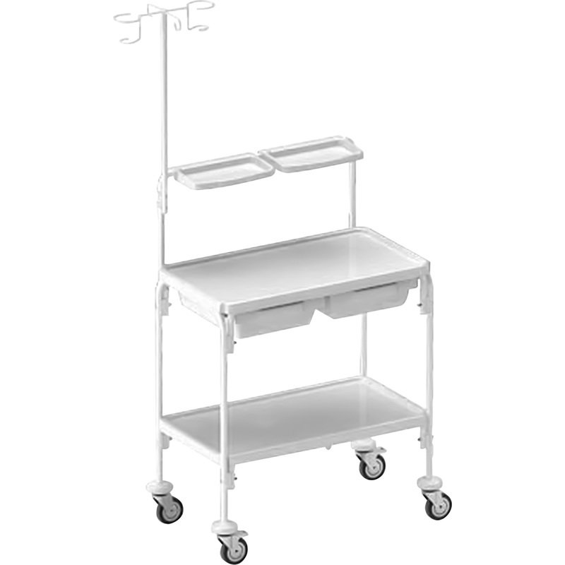 Изображение товара Медицинская инструментальная тележка ТИ-2-ВШ-01-КРОНТ для клиник и предприятий здравоохранения
