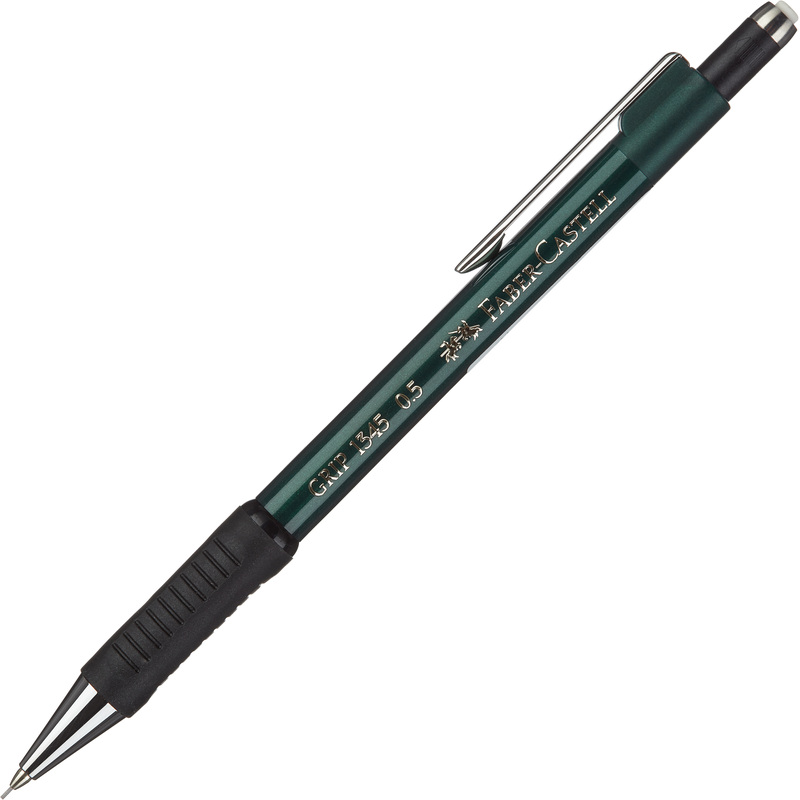 Изображение товара Карандаш механический Faber-Castell Grip 1345 0.5 мм зелёный металлик японский