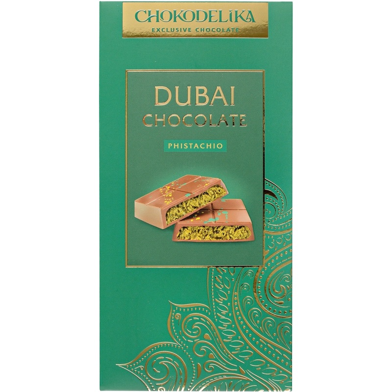 Изображение товара Шоколад Chokodelika Dubai Pistachio молочный с начинкой 180 г