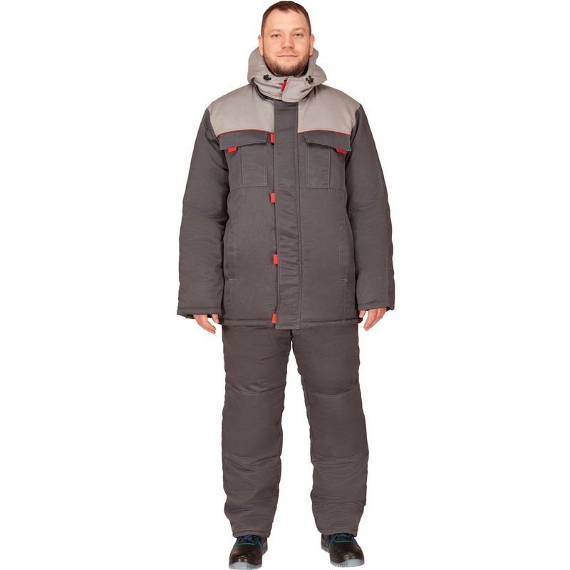Изображение товара Рабочий зимний мужской костюм Фаворит-КБР серый светло-серый утепленный