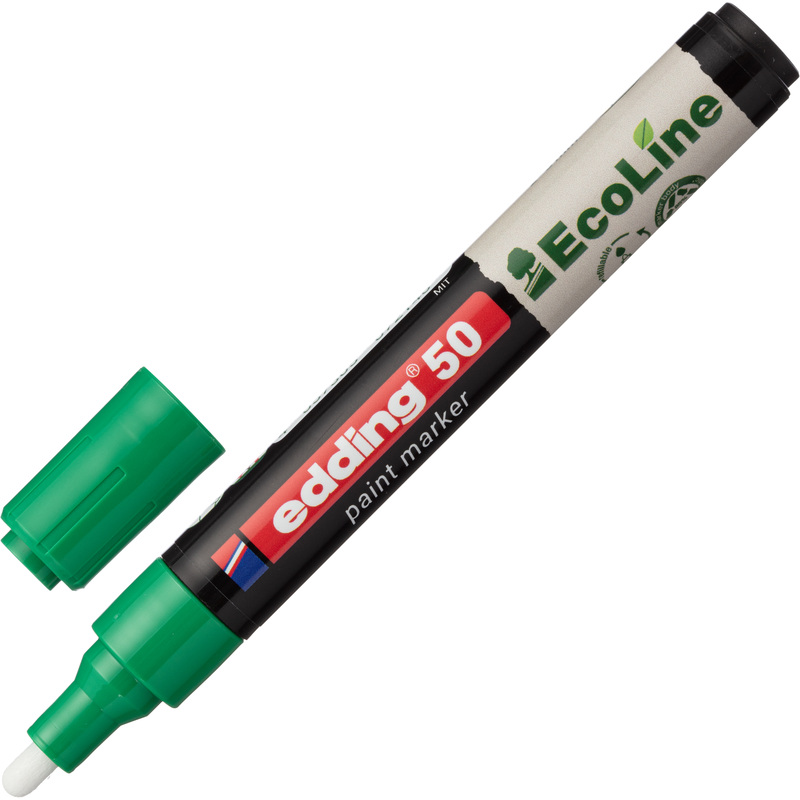 Изображение товара Маркер Edding на водной основе зелёный 2-3 мм 4-50-004