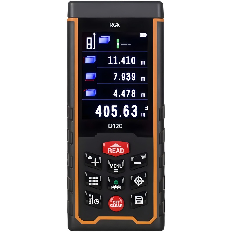 Изображение товара Лазерный дальномер RGK D120 для измерения до 120 метров