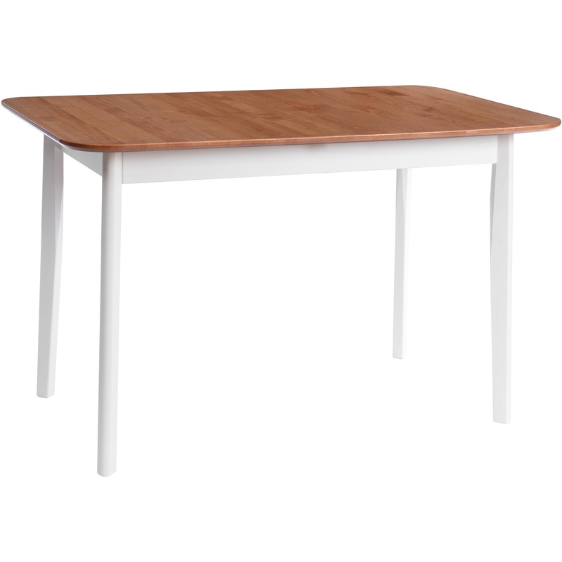 Изображение товара Обеденный стол из массива сосны с белым и античным оттенком 120x75 см TetChair Люкс