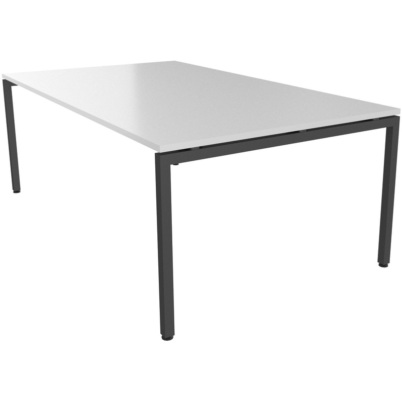 Изображение товара Стол для переговоров Steel 11703 белый/антрацит 2400x1200 мм