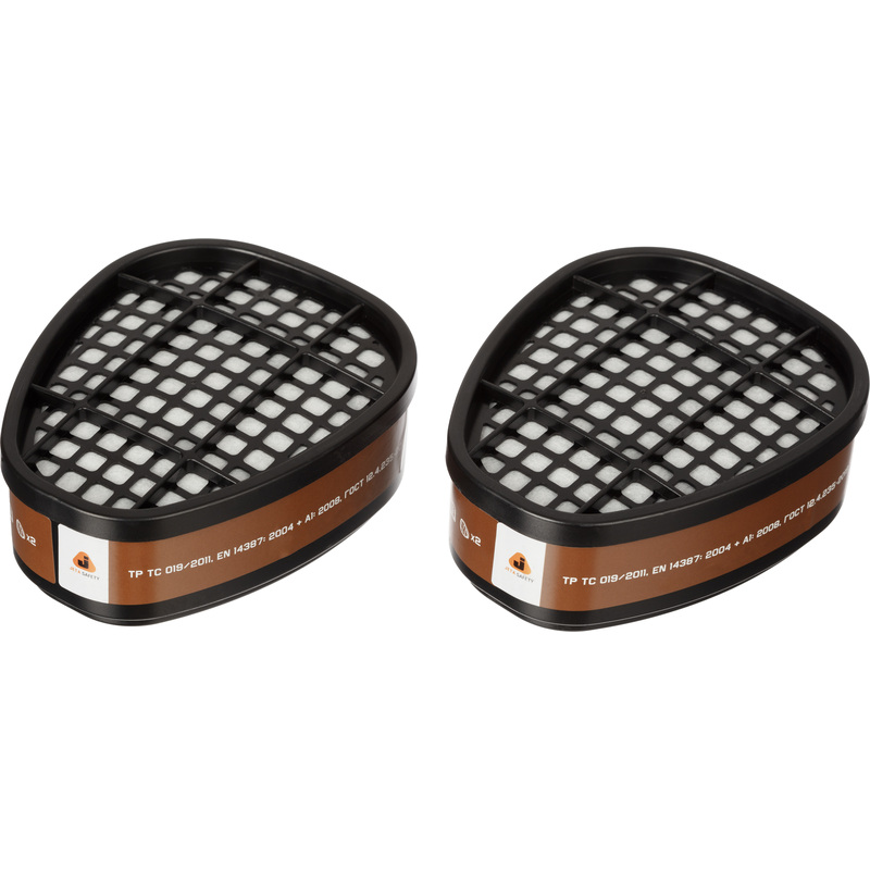 Изображение товара Фильтр противогазовый Jeta Safety 6550 А2 с угольным слоем (2 штуки в упаковке)