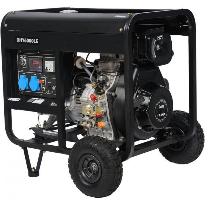 Изображение товара Дизельный генератор Hyundai DHY 6000LE 5 кВт резервное питание с электрозапуском