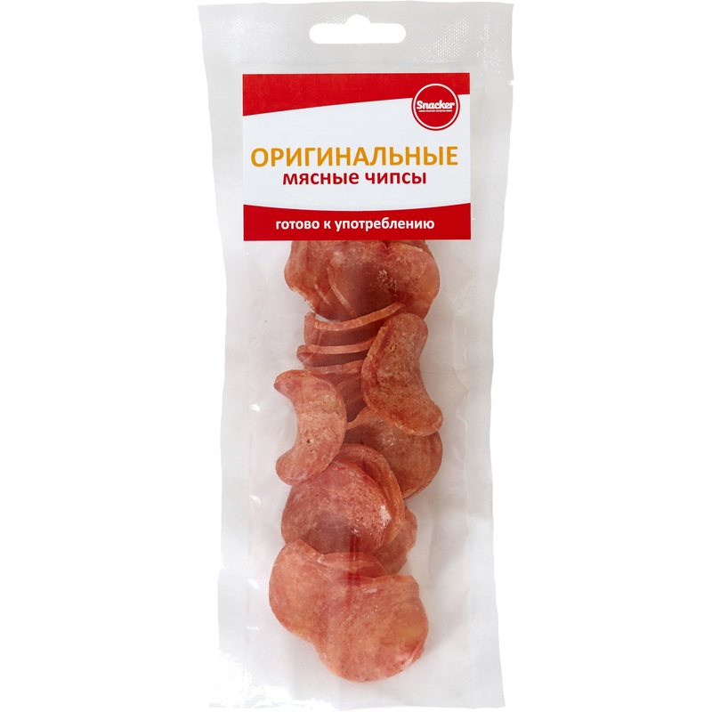 Изображение товара Мясные чипсы Snacker оригинальные 50 г — насыщенный вкус и натуральные ингредиенты Изображение товара Мясные чипсы Snacker оригинальные 50 г — насыщенный вкус и натуральные ингредиенты