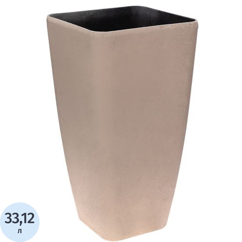 Изображение товара Уценка. Кашпо Четыре сезона Sandstone 33.12 л белый (29.5x57x29.5 см)