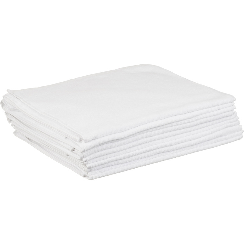 Изображение товара Набор полотенец махровых 10 штук 50х100 см 500 г/кв.м белые