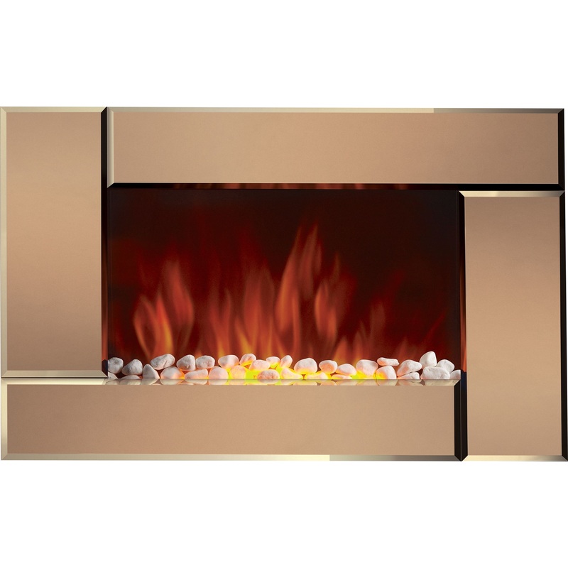 Изображение товара Электрический камин Electrolux EFP/W-2000S настенный бронзовый с зеркалом и эффектом пламени