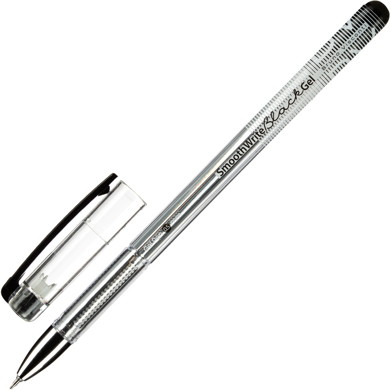 Изображение товара Ручка гелевая неавтоматическая Bruno Visconti SmoothWrite чёрный (толщина линии 0.4 мм)