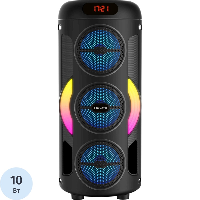 Изображение товара Портативная Bluetooth акустическая система Digma AS1721B черный