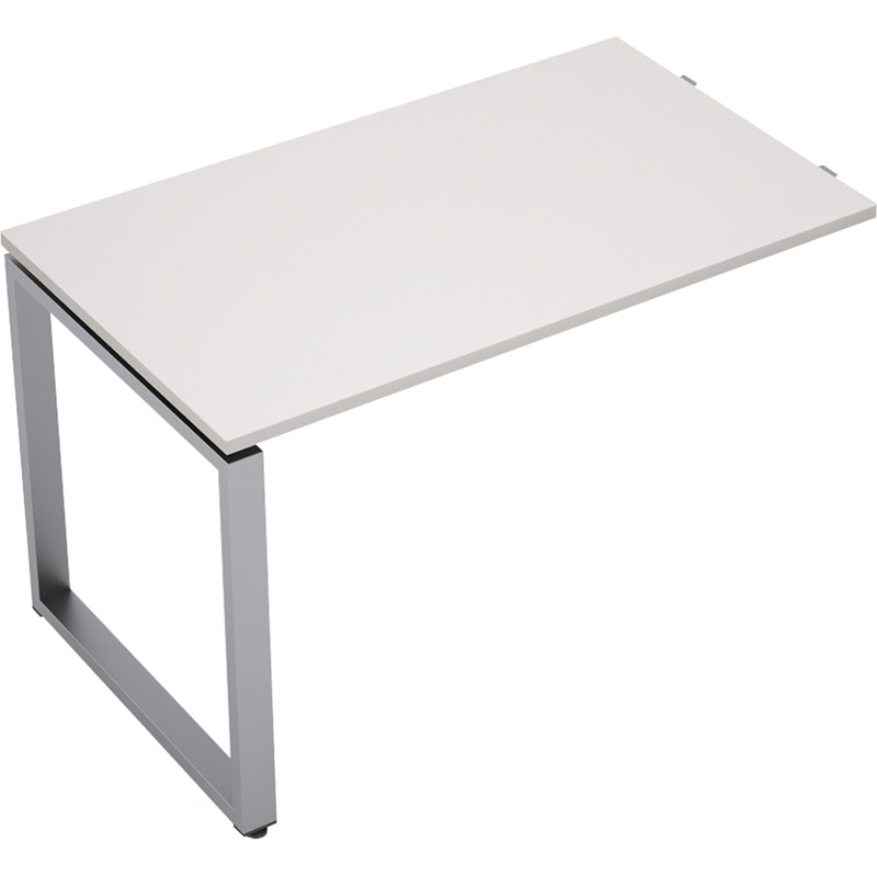 Изображение товара Брифинг-приставка Avance 6МПр-О 602 белый/алюминий матовый 1200х700х750 мм